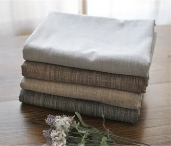 

FUYA Rustic Fabric Fashion Solid Color Linen Table Cloth Dining Table Mats Pads Table Cover