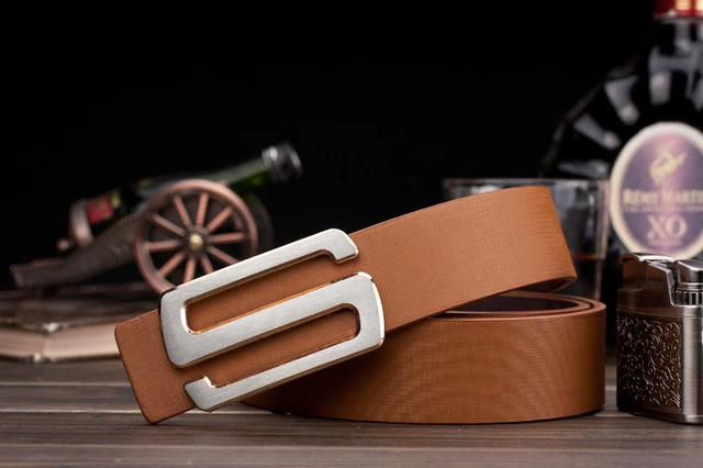 Men's Luxury Brand Belt, Designer Belt Leather, Leather Letter Belt