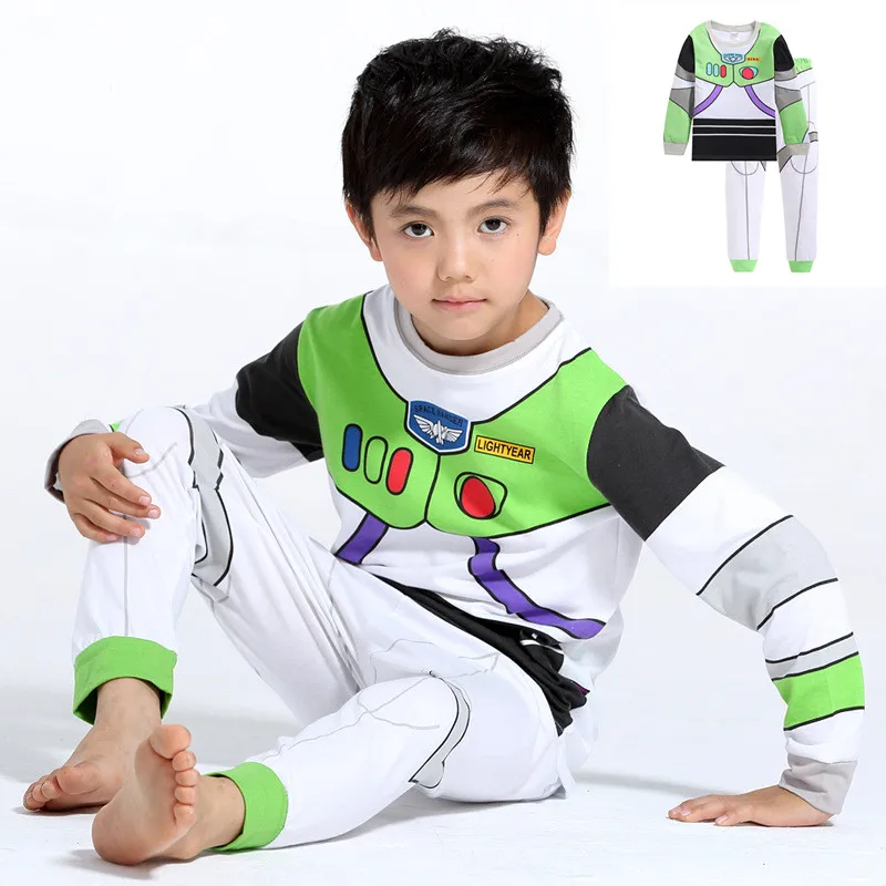 

Nature cotton Toy Story Children Buzz Lightyear Costume Boy Buzz Homewear Boy buzz Loungewear kid's summer pajamas Tracksuit