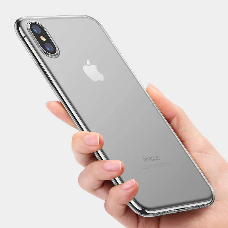 Чехол для iPhone X, мягкий силиконовый прозрачный чехол для iPhone X, защитный чехол mofi, Ультра Прозрачный чехол для iPhone X, чехол