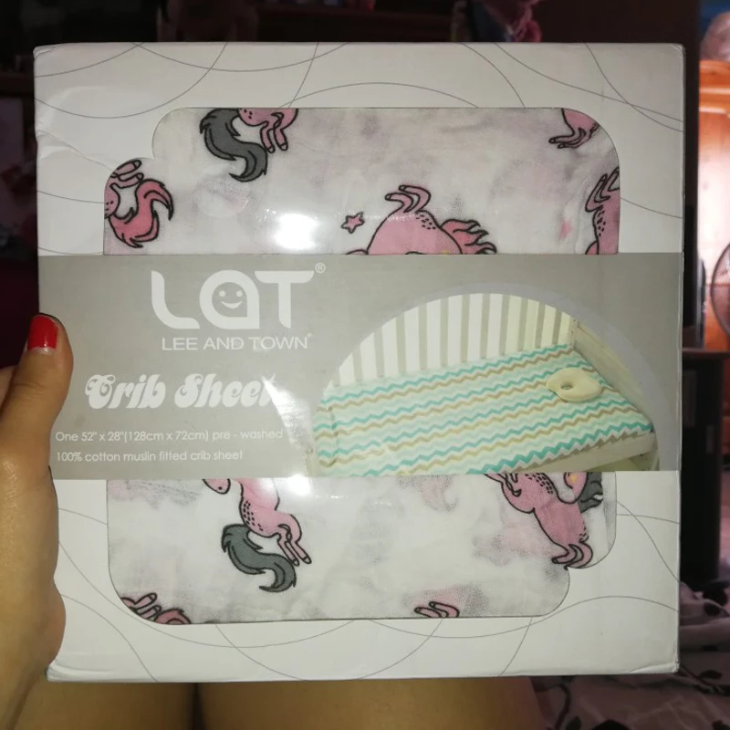 LAT 100% Cotton Crib Fitted Sheet Unicorn Soft Baby Bed Mattress Cover Protector Cartoon Newborn Bedding of Cot Size 130*70cm LAT 100% Cotton Crib Fitted Sheet Unicorn Soft Baby Bed Mattress Cover Protector Cartoon Newborn Bedding of Cot Size 130*70cm