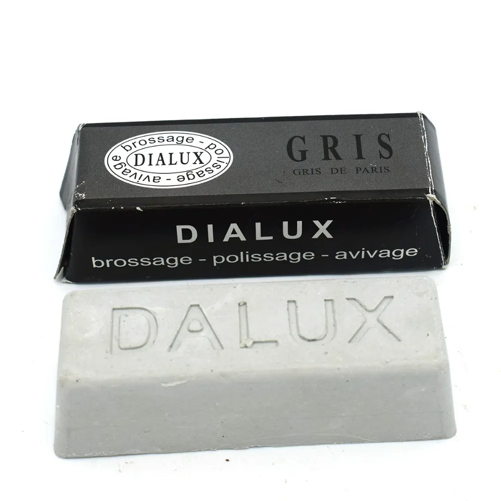 

DIALUX GRAY POLISHING COMPOUND ROUGE DIALUX GRIS STAINLESS STEEL GREY POLISH BAR