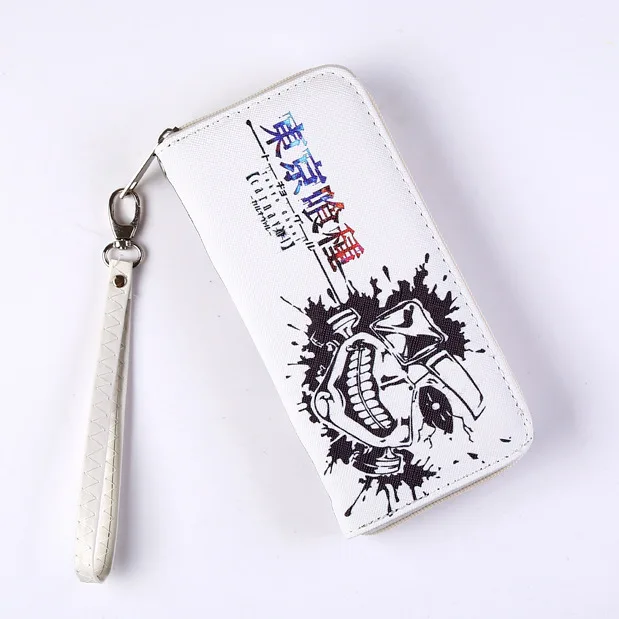 

Another Style of Tokyo Ghoul Wallet Colorful Lovely PU Anime Wallet with Zipper Kaneki Ken Card Holder Purse for Cosplay Gift