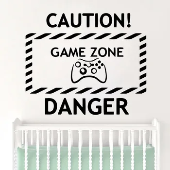 

Diy Game Zone Wall Stickers Modern Fashion Wall Sticker For Living Room Bedroom Removable Decor Gaming Wall Decals