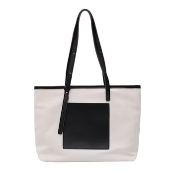 

Women's Bag Canvas Simple Shopping Tote Casual Zip Crossbody carteras mujer de hombro y bolsos torebka damska shopper