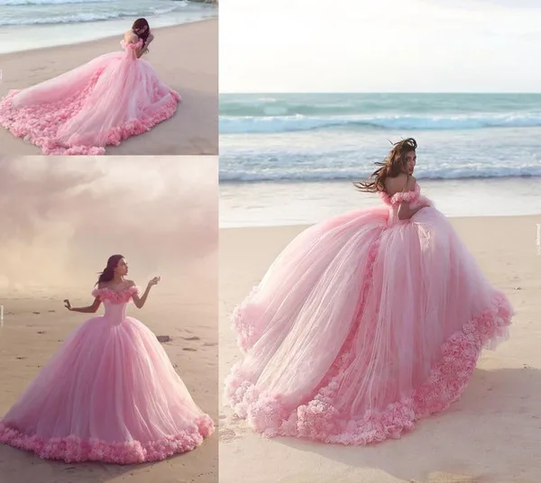 cinderella quinceanera dress pink