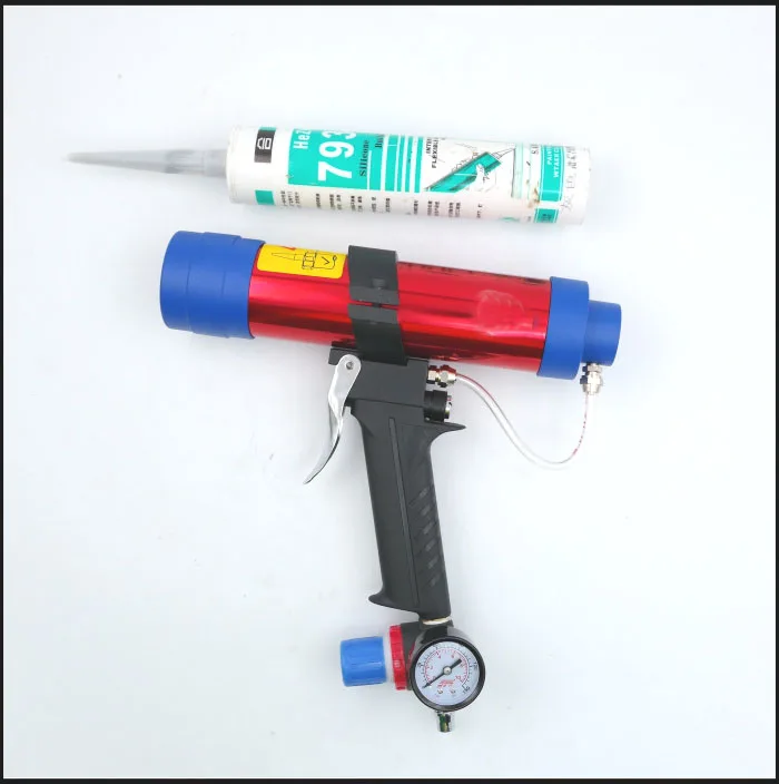 Professional 310ml Pneumatic Glass Glue Gun Air Caulking Gun For Glass