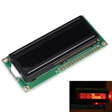 5V LCD1602A 16×2 Red Character Dot Matrix 1602 LCD Display Module Black Background Parallel Port