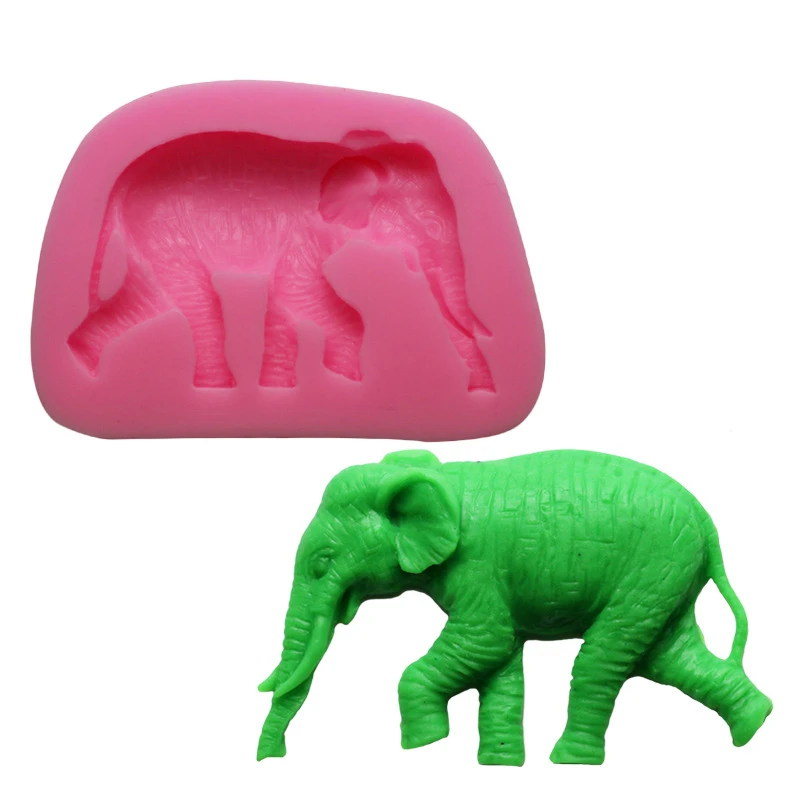 Animal Series Elephant Cooking Tools 3d Silicone Mold Fondant Cake