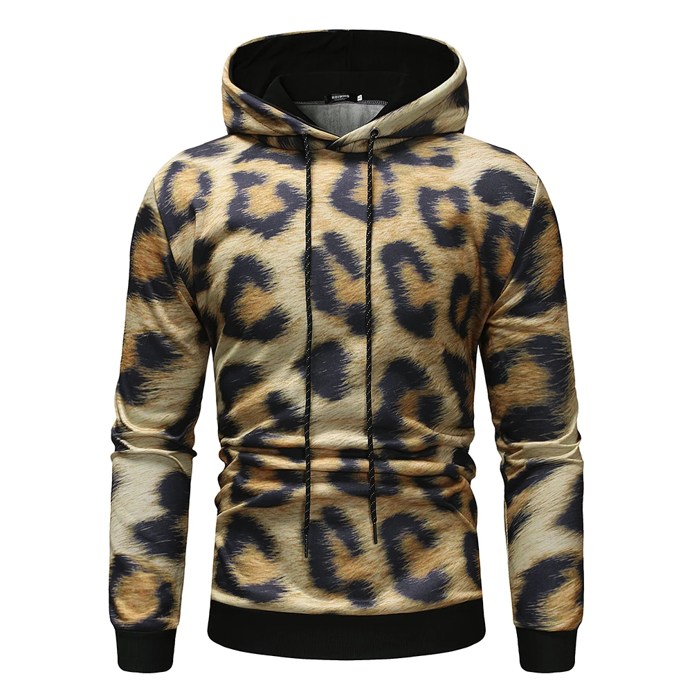 

Ha ha ha funny, 3d-printed men's sports leopard print hoodies hip-hop fun fall street wear high-quality funny men's hoodies