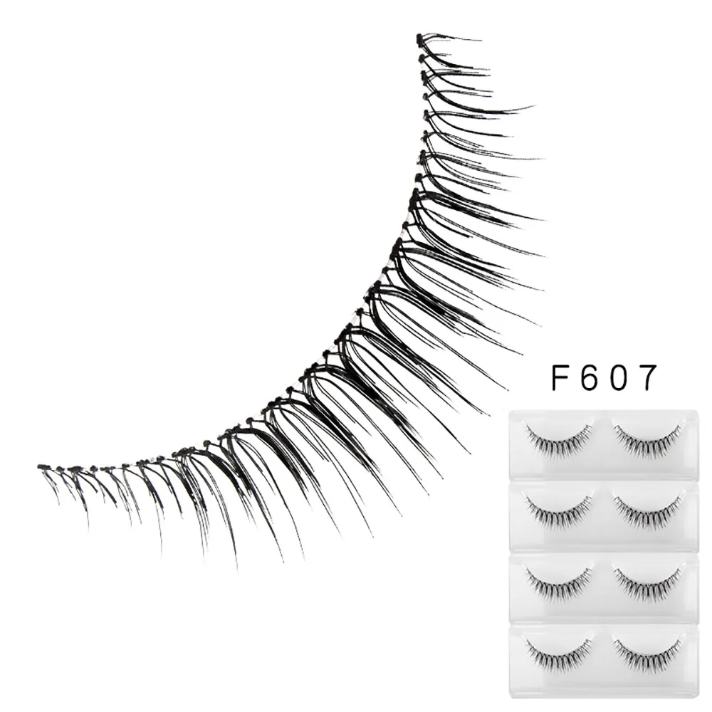 

Eyelash Extensions 1 Box Luxury 3D False Lashes Fluffy Strip Eyelashes Long Natural Party Fashion Eye Lashes 2019 Jan28