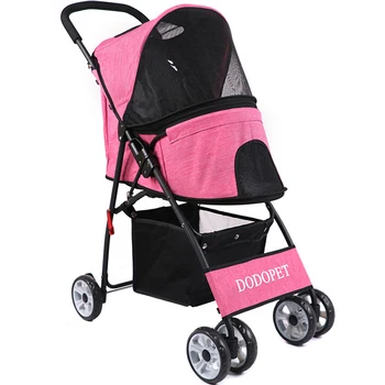 

2018 Light Portable Dog/Cat Carrier Alloy Aluminium Support Frame Omni-directional Wheel Breathable Gauze Panoramic Sunroof View