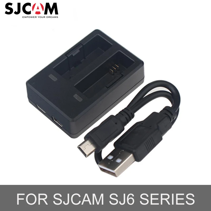 100% оригинал SJCAM SJ6 LEGEND дорожное двойное зарядное устройство для Legend Mini Sports DVR