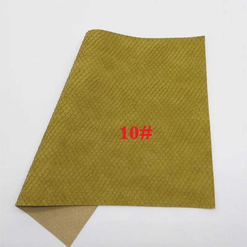 10 Glitterwishcome 21X29 см A4 размер винил для бантов тисненая змеиная зернистая кожа Fabirc искусственная кожа листы для бантов, GM349A - Цвет: 10