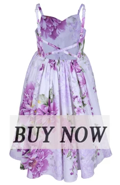 Платье с цветочным узором для девочек, винтажное розовое платье с цветочным принтом и открытой спиной, лето 2018, платье принцессы для