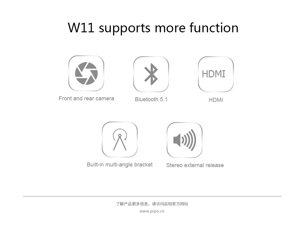 Pipo W11 11,6 дюймов ips 1920*1080 2 в 1 планшетный ПК cecon N4100 четырехъядерный Win10 4G ram 64G rom 180G SSD HDMI BT 4,2 Две камеры