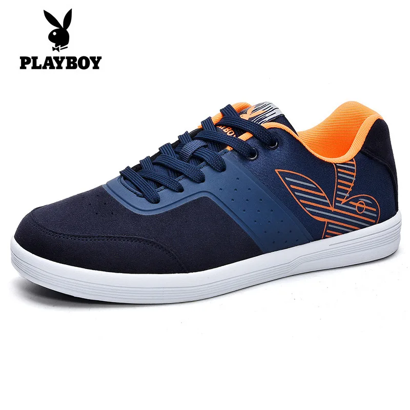 PLAYBOY 2016 New Fashion Microfiber Leather Men Casual