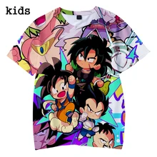 Детские футболки с 3D принтом «Жемчуг дракона» модные весенне-летние футболки с короткими рукавами Повседневная футболка в стиле Харадзюку