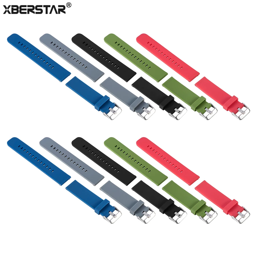 

XBERSTAR Watchband for Xiaomi Huami Amazfit Bip BIT PACE Lite Youth Smart Watch Replacement Band Strap Sports Silicone Watchband