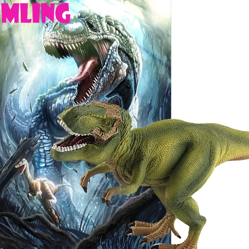 Tyrannosaurus зеленый Юрского периода головоломка обучения развития серии Динозавров