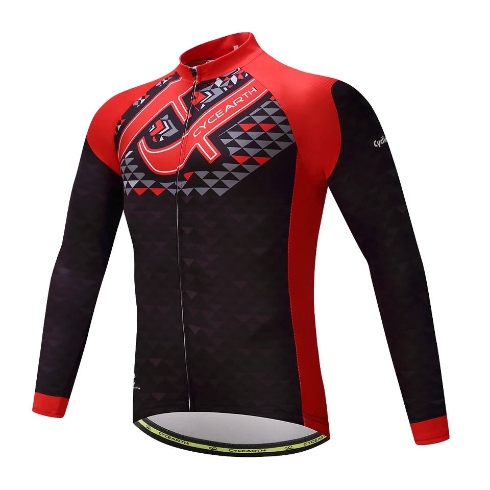 long jersey Весна Велоспорт Джерси с длинным рукавом велосипедная одежда футболка с рисунком "Верховая езда" Maillot Ropa De Ciclismo дышащий Qucik-сухой - Цвет: long jersey