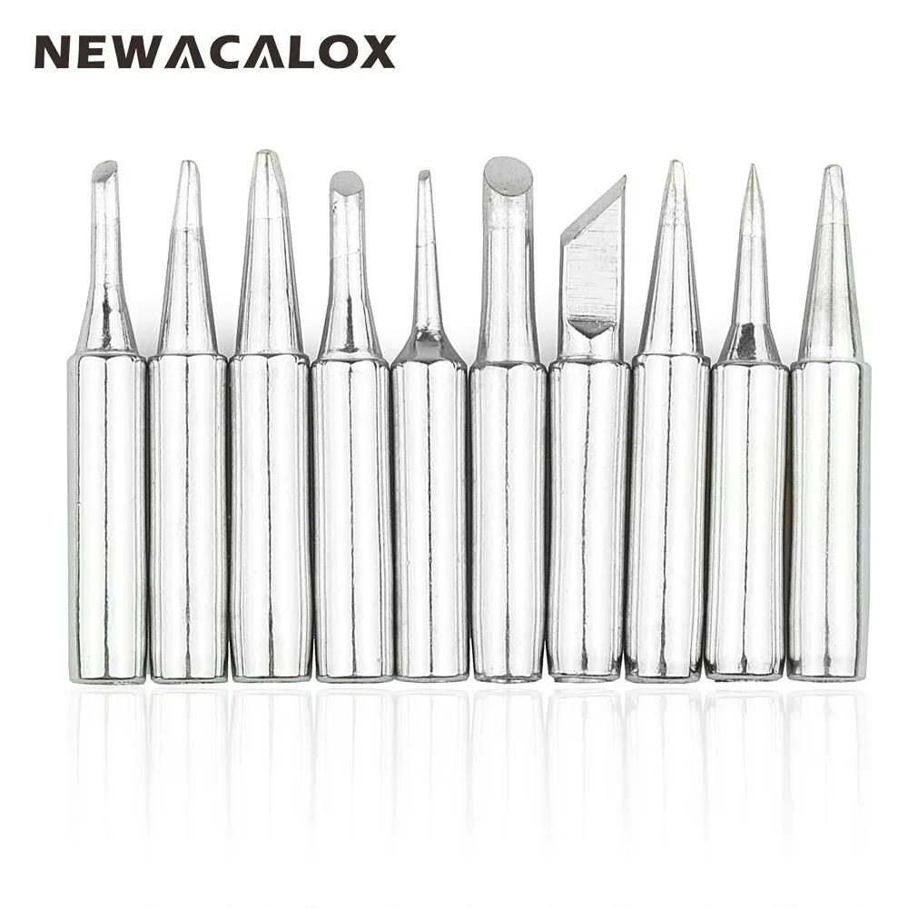 NEWACALOX 10 шт. бессвинцовый припой отвертка железный наконечник 900 м для Hakko Rework паяльная станция инструмент