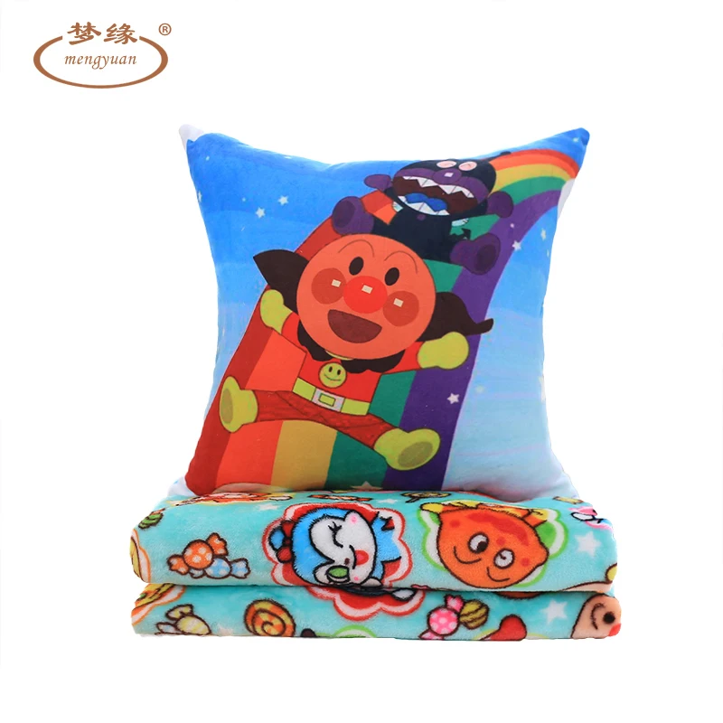 Anpanman антибактериальные, мальчик подушки одеяла, мультфильм теплые Шоу Ву тройной, кондиционер одеяло, подарки на день рождения, Рождественские подарки