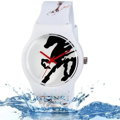 Willis quartz watch women brand Horse Pattern rubber strap watch Water Resistant Wrist Watch Willis quartz watch women brand Horse Pattern rubber strap watch Water Resistant Wrist Watch