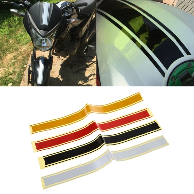 Autocollant de carénage de réservoir pour moto café Racer, 50x4.5 cm, 1 pièce