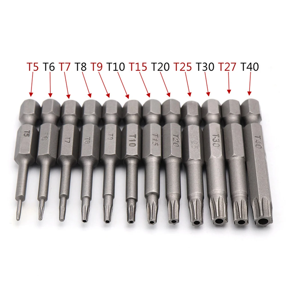 

12pcs/set Hex Head Long Allen Bit Set Quick Release Shank impact driver drill Bit 1/4" Tools
