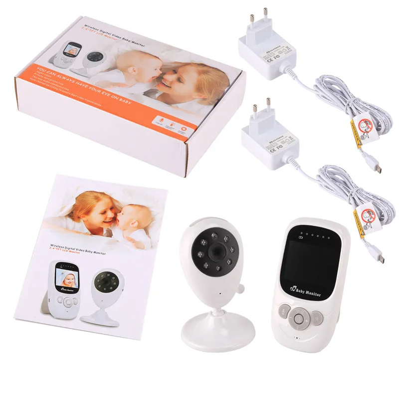 SP880 монитор для младенцев беспроводной 2,4G 2,4 дюймов lcd Аудио Видео уход за ребенком устройство инфракрасное ночное видение монитор камера