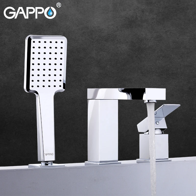 

GAPPO Sanitary Ware Suite brass waterfall faucet bath tub mixer deck mounted tub faucets