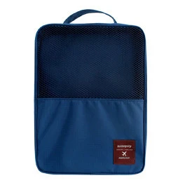 4 цвета, портативные дорожные сумки для мужчин и женщин, Водонепроницаемый Многофункциональный прочный органайзер из нейлона, сумка для сортировки обуви, сумка для хранения - Цвет: Navy Shoes bag