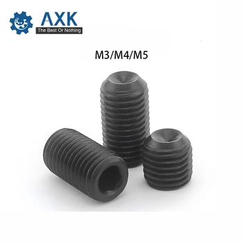 

Wire Machine Socket Concave Set Screws 304 Stainless Steel Black Hex M3 M4 M5 High Electrical Him Screw Headless Top Free
