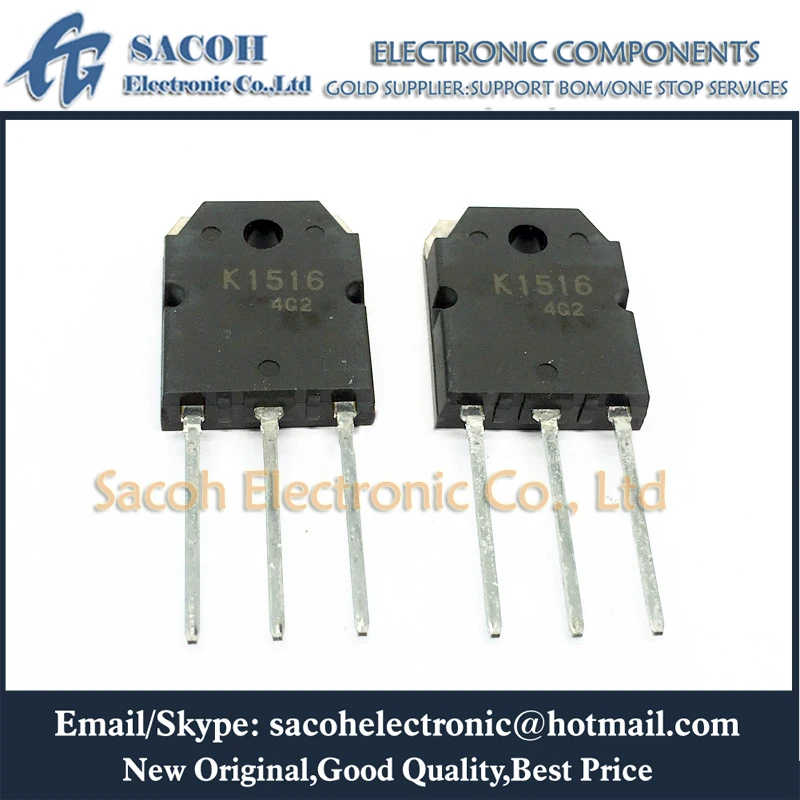 New original 10PCS/Lot 2SK1516 K1516 or 2SK1515 2SK1517 2SK1518 TO-3P 10A 500V Silicon N Channel MOSFET | Электроника