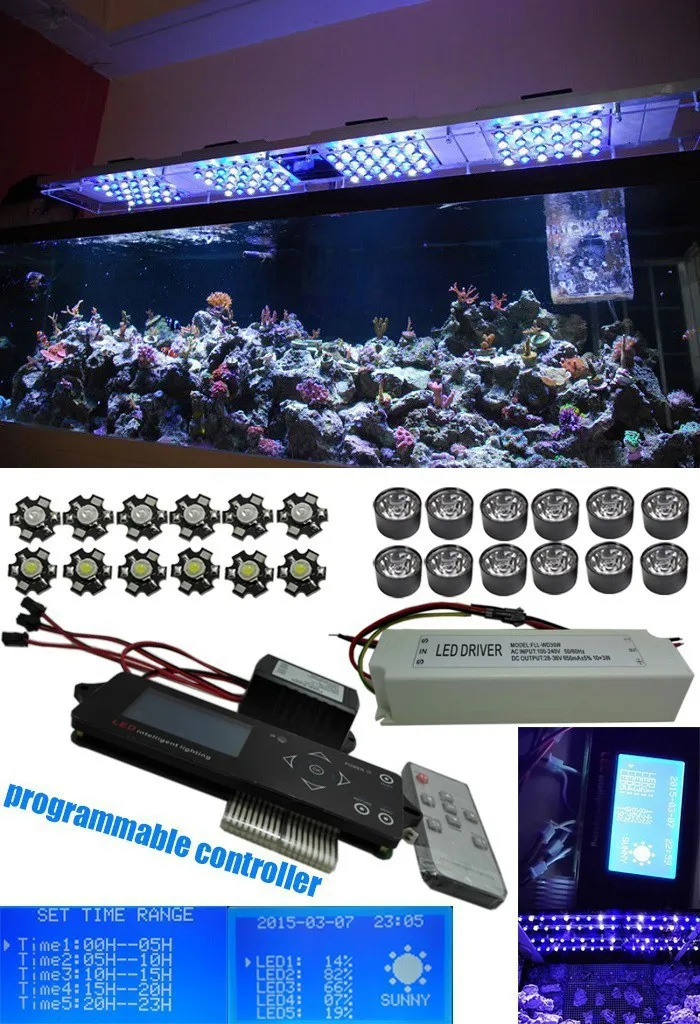 Wireless Dimmable Led Grow Light 150w White Blue Chip Led Full Spectrum Programmable Led Aquarium Light for Coral with timmer Wireless Dimmable Led Grow Light 150w White Blue Chip Led Full Spectrum Programmable Led Aquarium Light for Coral with timmer