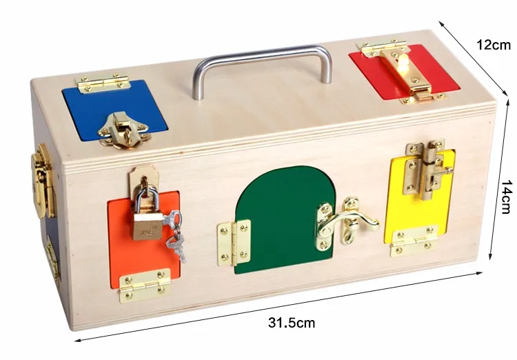 Детские игрушки Juguetes Монтессори блокировки коробки дошкольного образования Дошкольное обучение детей Игрушечные лошадки для детей Brinquedos