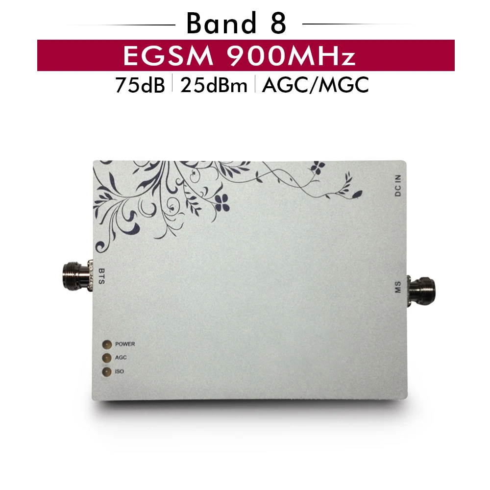 

2G EGSM 900mhz AGC MGC Mobile Signal Booster Powerful 75dB Gain GSM 900 LTE Band 8 Cell phone Signal Repeater Cellular Amplifier