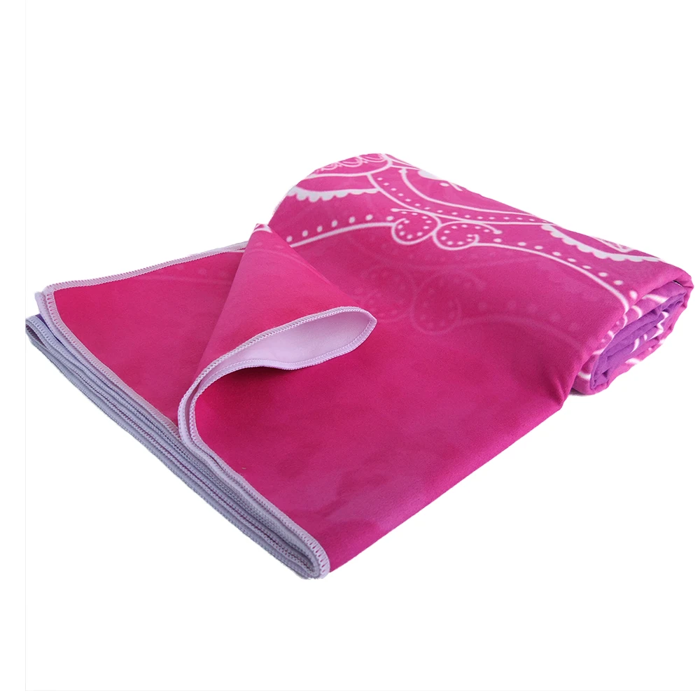Zipsoft Brand Microfiber Yoga Mat Christmas Gift Beach Towels Gym Towel Mandala Violet Quick Drying Travel Sports Swimming Bath