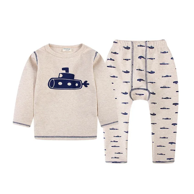 Kids Thermal Underwear Set Solid Children's Warm Suit Sports Fleece Clothes Baby Boys Girls Long