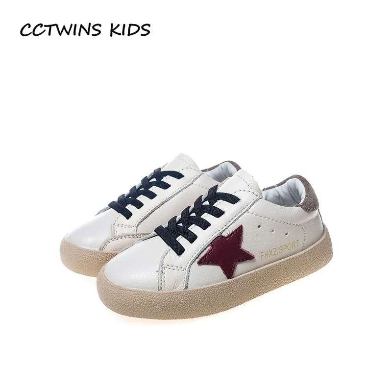 

CCTWINS KIDS 2018 Autumn Baby Boy Casual Genuine Leather Trainer Children Fashion Star Shoe Girl Sport Sneaker FSL2235