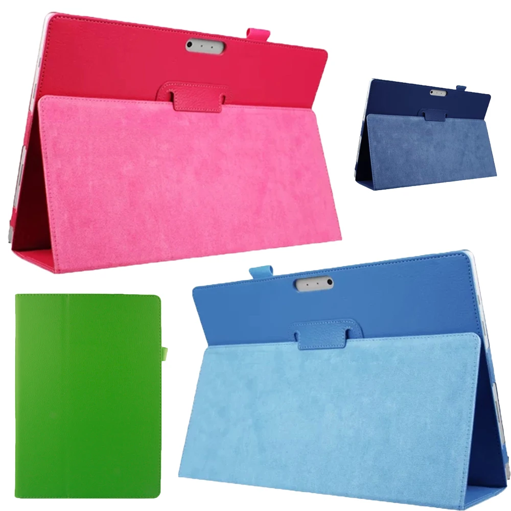 Viviration PU Leather Smart Magnetic Fold Stand Skin Cover Case For Microsoft Surface Pro 4 12.3" New Auto Wake UP Shell Cover