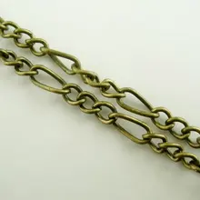 Бронза Цвет ссылка Цепи выводы шириной 4 мм