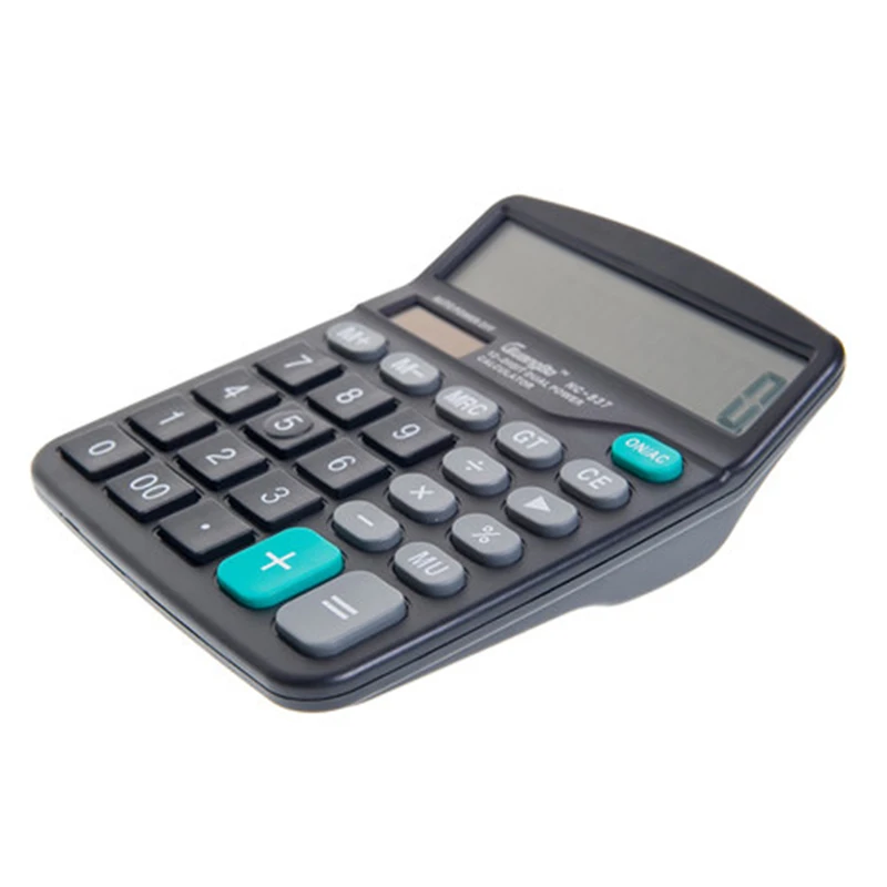 2018 office electronics Large Buttons Dual Power Solar & Battery Powered Desktop Desk Digit Calculator