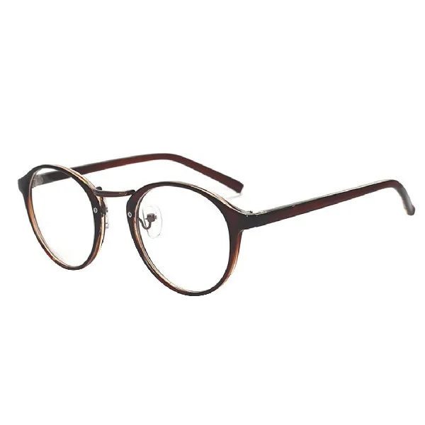 Ретро Harajuku для девушек, круглая оправа, простые зеркальные очки, модные студенческие прозрачные очки, оправа для женщин, оптические очки - Цвет оправы: NO3