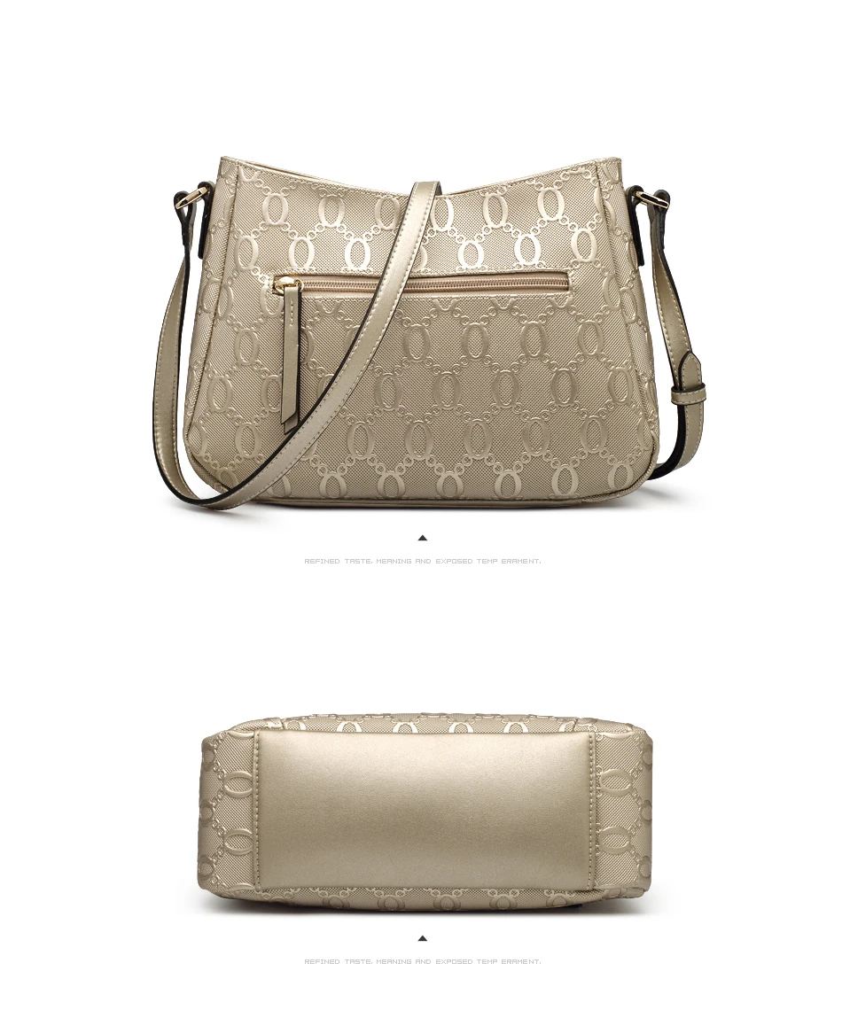 de Moda saco embossing bolsa de Ombro