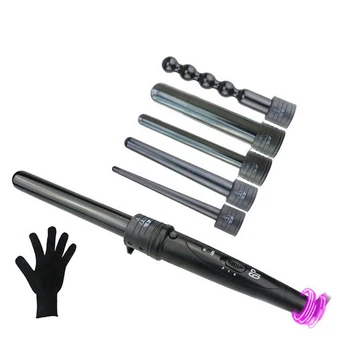 

IVYSHION Professional Hair Curling Iron Machine Styling Tools Multifunction Black Color Change The Ceramic Wave Curling Irons