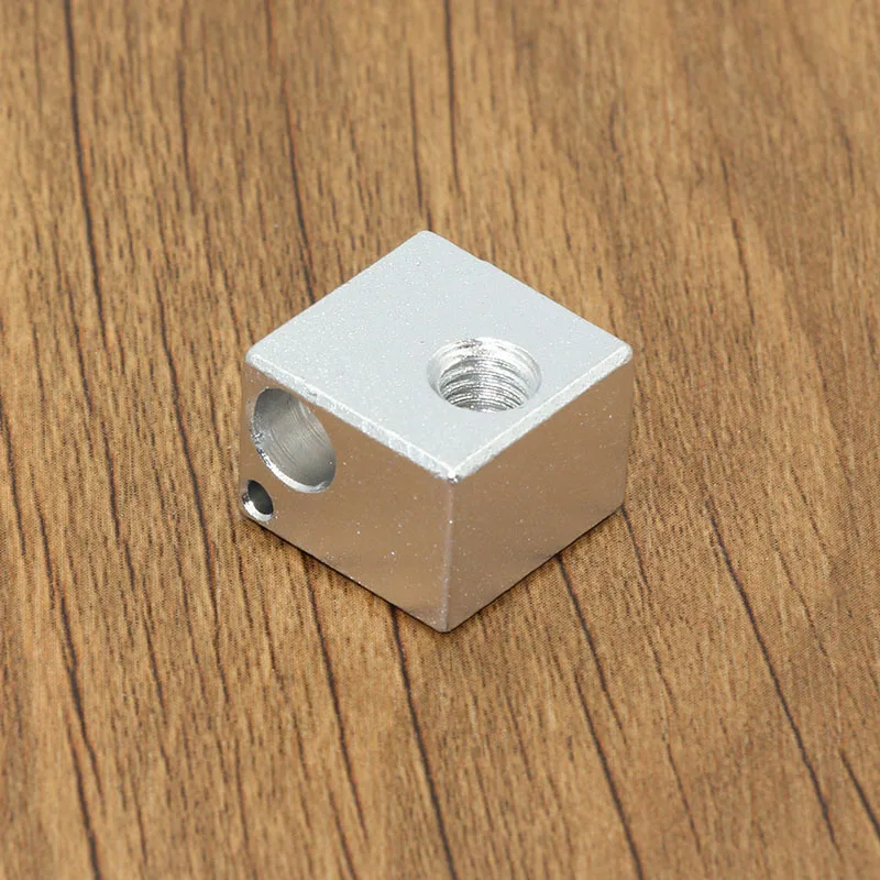 E3D алюминиевый нагревательный блок цельнометаллический Горячий Конец нагревательная пластина 16*16*12 мм для 3D-принтера E3D V5 пескоструйная обработка окисления 16x16x12 мм