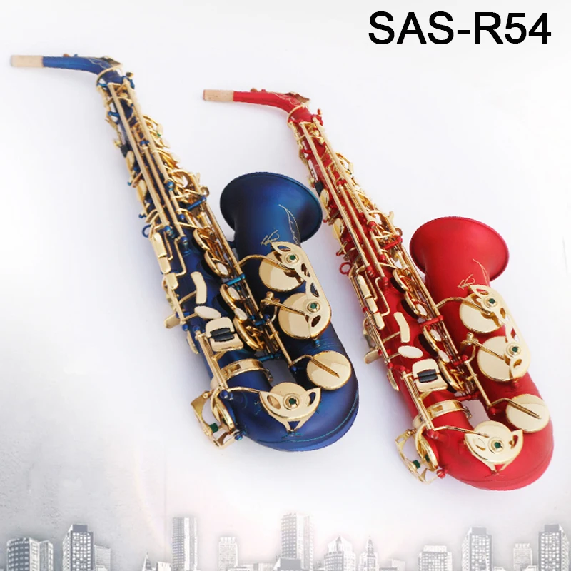Selm R54 E flat alto saxophone plating genuine blue red Scrub sax brass