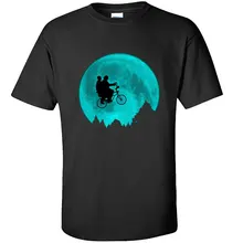 Eleven ET Biker Science Stranger Things Топ футболки для мужчин Луна горный лес Назад в будущее смешные футболки для мужчин новинка